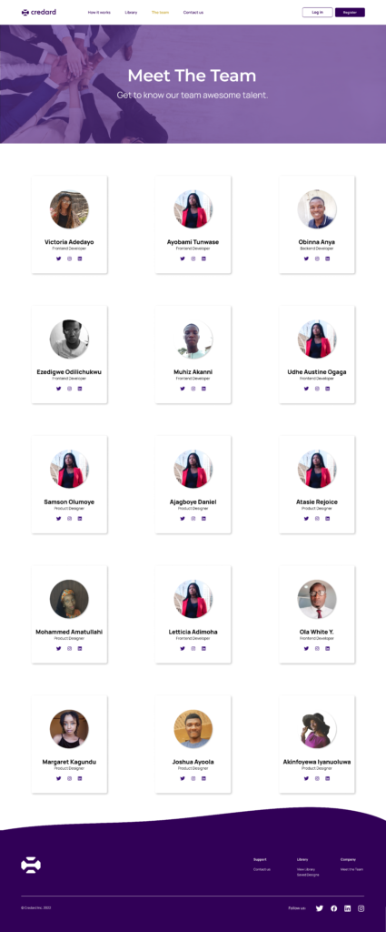 Meet the team (unautheticated)